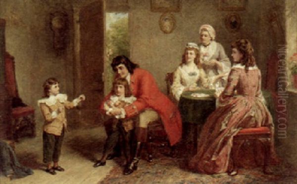 Scene From Vicar Of Wakefield Oil Painting by William Powell Frith