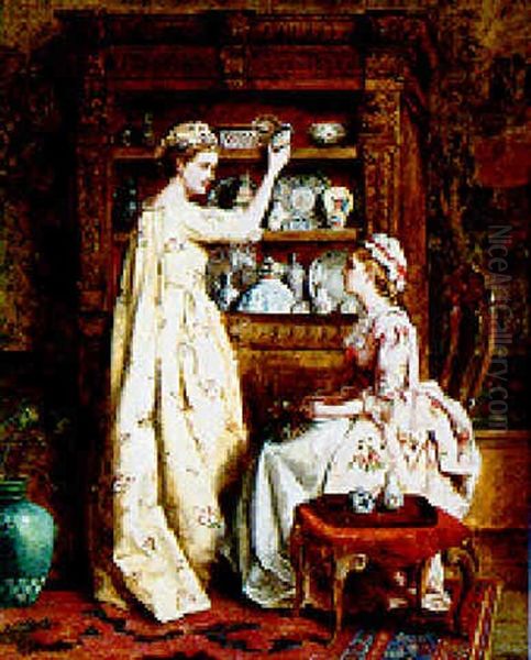 The China Cabinet Oil Painting by William Powell Frith