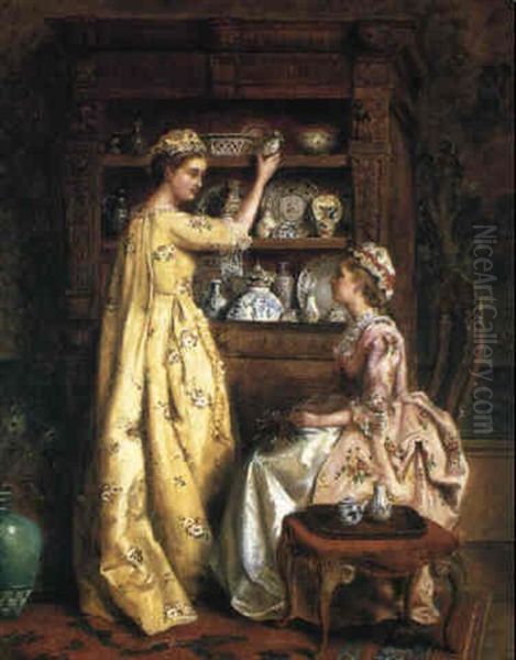 China Cabinet Oil Painting by William Powell Frith