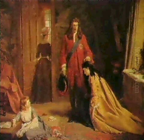 An Incident In The Life Of Lady Marywortley Montague Oil Painting by William Powell Frith