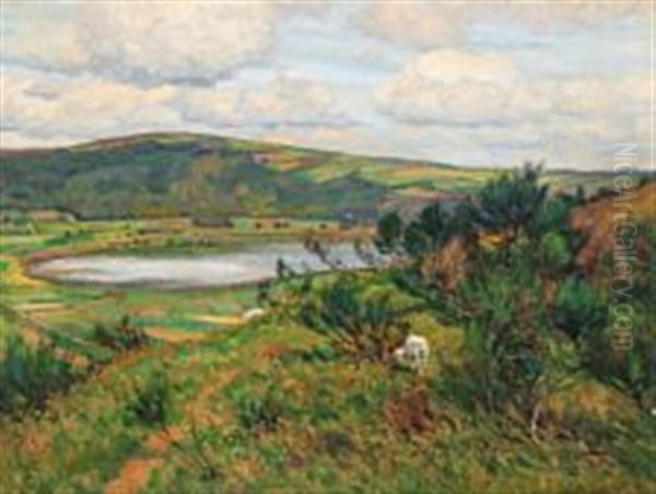 Landscape Oil Painting by Wilhelm Fritzel