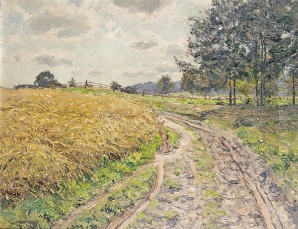 Sommer Am Feldweg Oil Painting by Wilhelm Fritzel