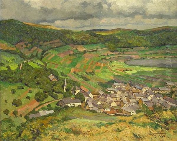 Sommertag In Der Eifel Oil Painting by Wilhelm Fritzel