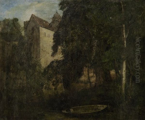 Burg Im Wald Oil Painting by Otto Froelicher