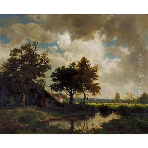 Bauernhaus Oil Painting by Otto Froelicher