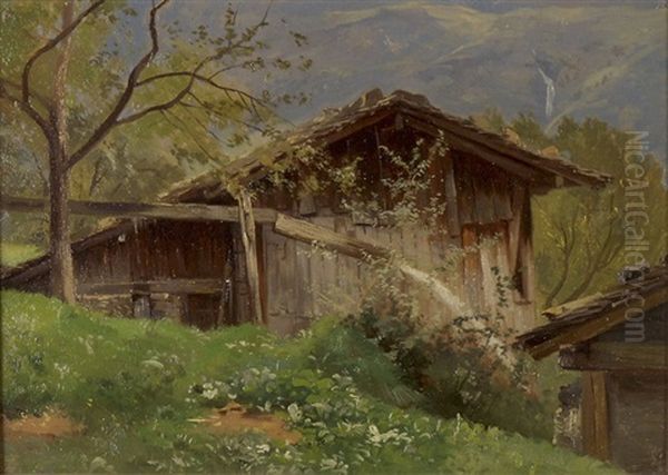 Muhle Bei Solothurn Oil Painting by Otto Froelicher