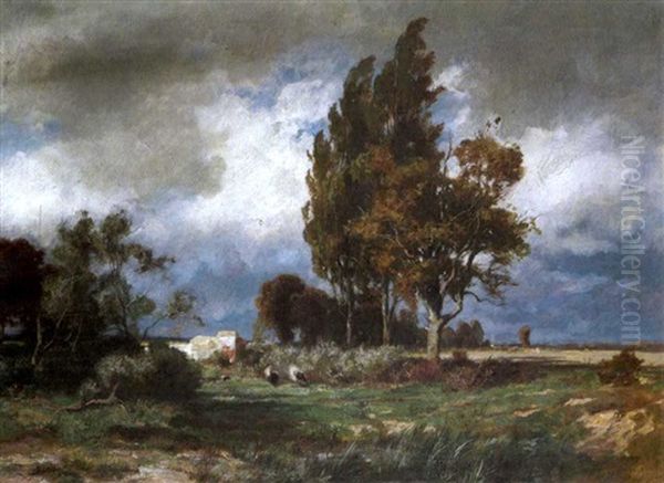 Herbststimmung Oil Painting by Otto Froelicher