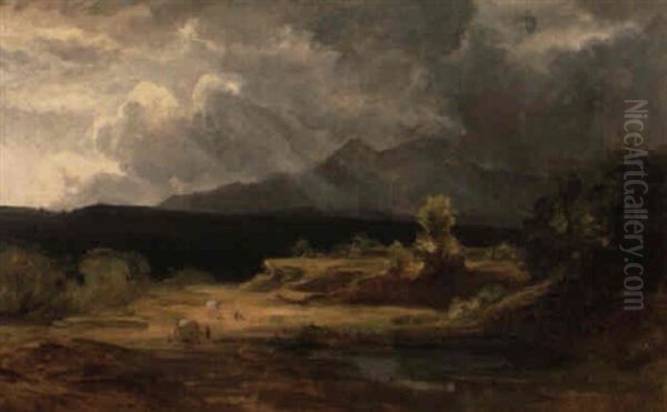 Landschaft In Bayern Oil Painting by Otto Froelicher