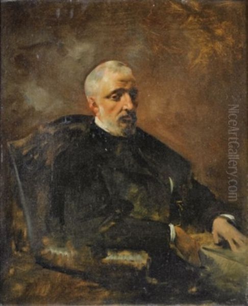 Portrait D'armand Du Mesnil Oil Painting by Eugene Fromentin