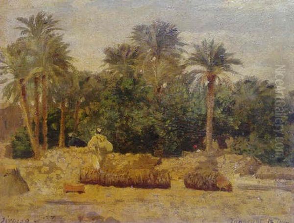 Laghouat 18 Juin Oil Painting by Eugene Fromentin