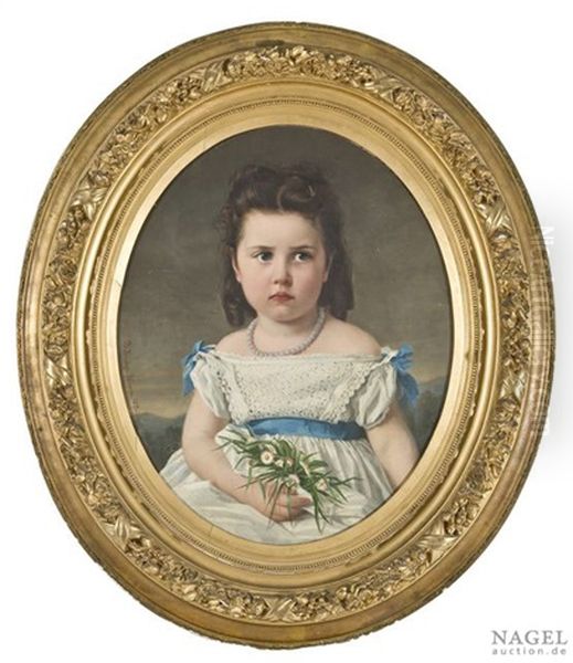 Portrait Der Helene Julliard (1868-1872), Tochter Des Genfer Chirurgen Prof. Dr. Med. G. Julliard (1836-1911) Und Seiner Frau Marie Oil Painting by Bertha Froriep