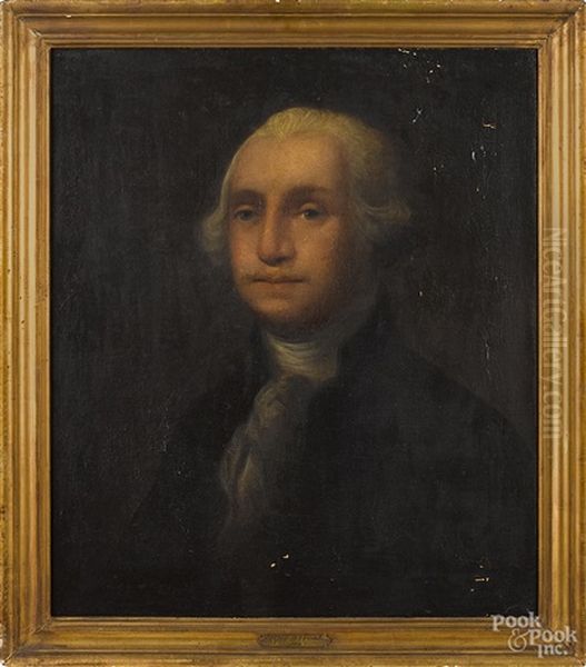 George Washington Portrait Oil Painting by Arthur Burdett Frost Sr.