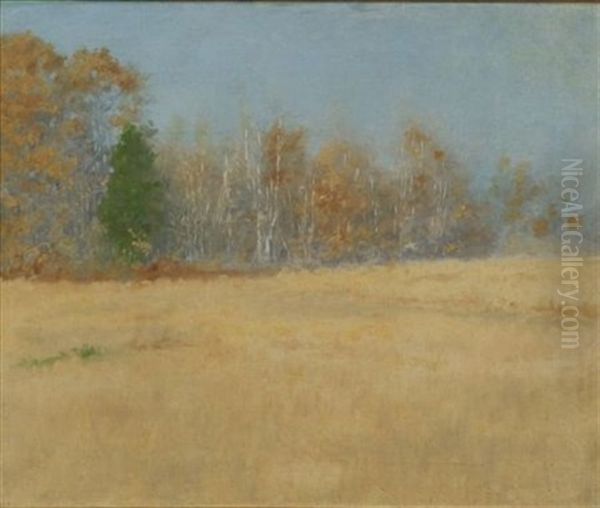 Autumn Meadow Oil Painting by Arthur Burdett Frost Sr.