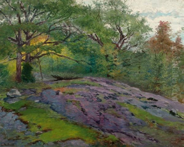 Spring Landscape Oil Painting by George Albert Frost