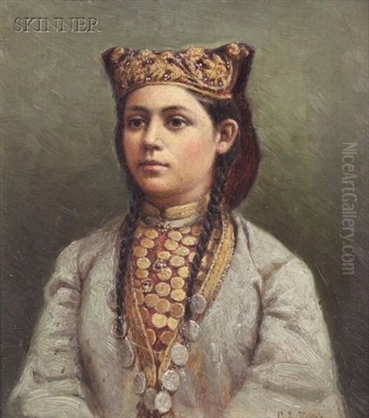 Tatar Girl Oil Painting by George Albert Frost