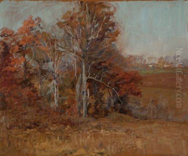 Autumn Trees Oil Painting by John Frost