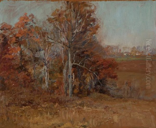 Autumn Trees Oil Painting by John Frost