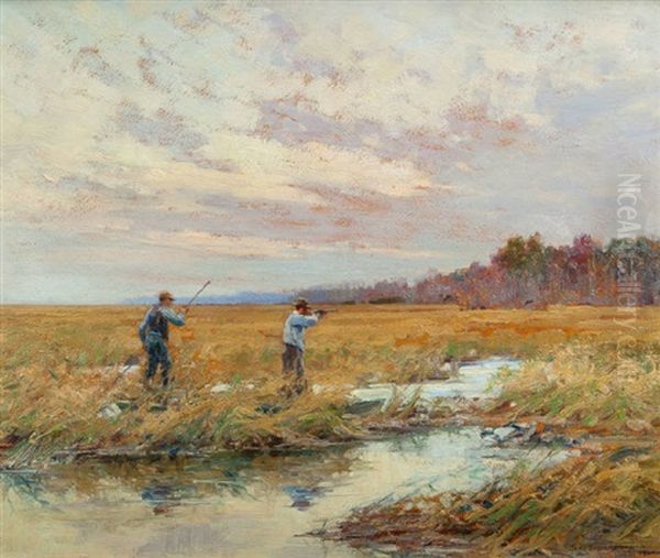 Maryland Marsh Oil Painting by John Frost