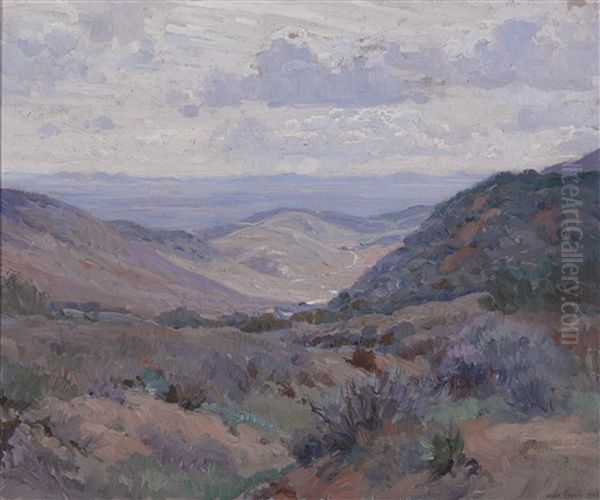 Mojave Desert Oil Painting by John Frost