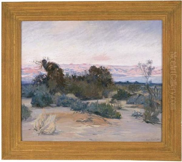 Mojave Desert Oil Painting by John Frost