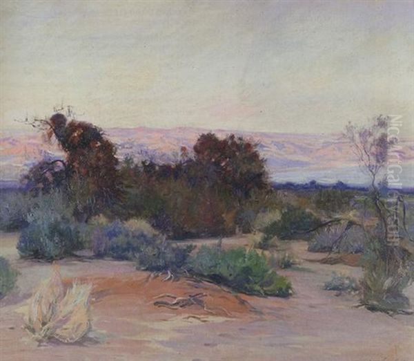 Mojave Desert Oil Painting by John Frost