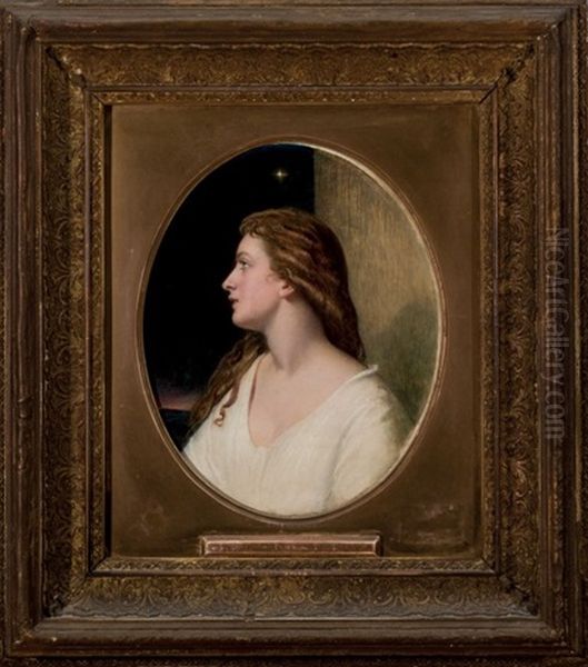 Dama De Perfil Oil Painting by William Edward Frost