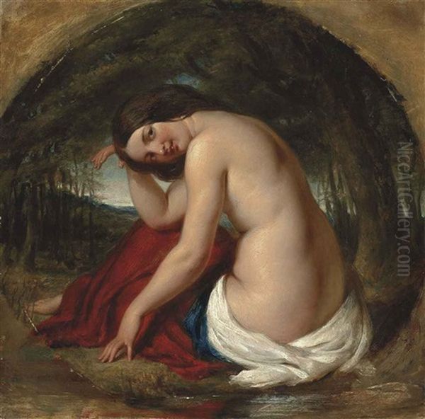 The Bather Oil Painting by William Edward Frost