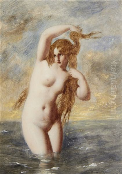 A Siren Oil Painting by William Edward Frost