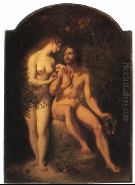 First Temptation Oil Painting by William Edward Frost