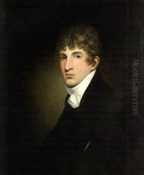 Portrait Of Isaac Wood Oil Painting by James Frothingham