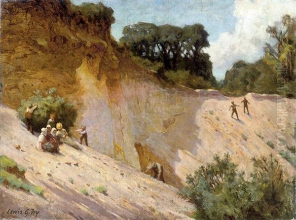 The Sands, Limpsfield, Surrey Oil Painting by Lewis George Fry