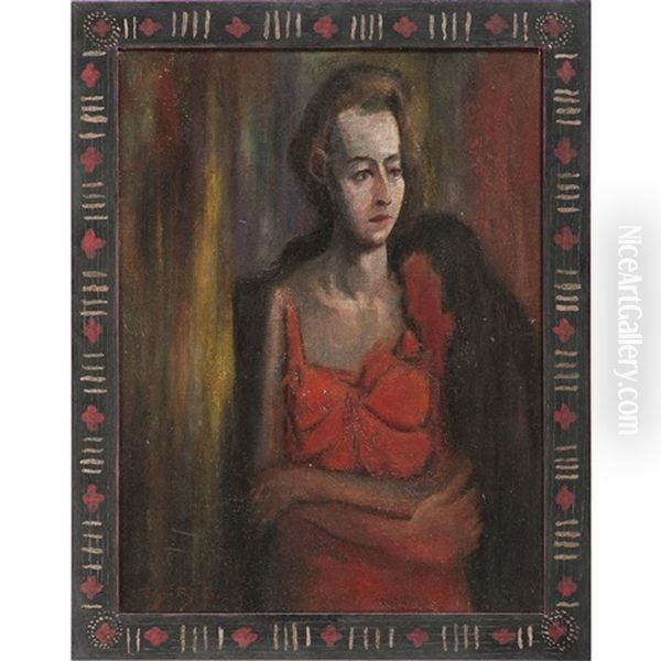 Portrait Of A Woman Oil Painting by Roger Fry