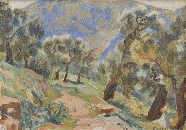 Landscape Oil Painting by Roger Fry