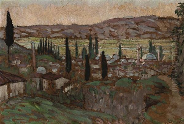 View Of Brussa Oil Painting by Roger Fry