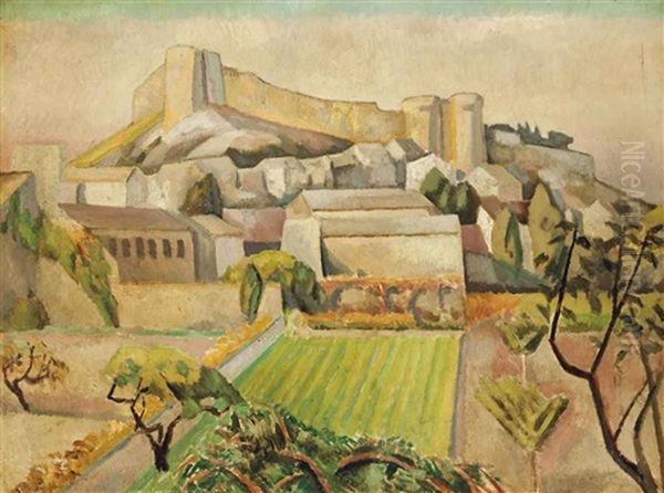 Provencal Landscape Oil Painting by Roger Fry