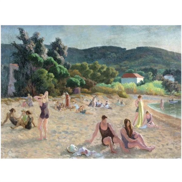 St. Tropez Oil Painting by Roger Fry