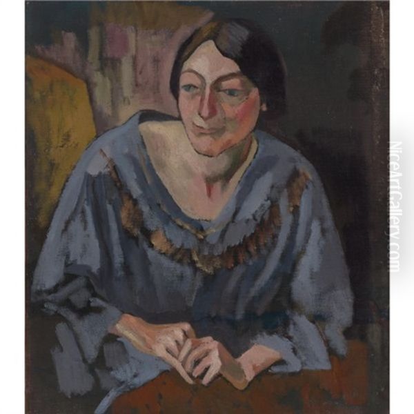 Portrait Of Margaret Strachey Oil Painting by Roger Fry