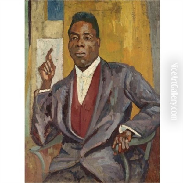 Portrait Of A Gentleman Oil Painting by Roger Fry