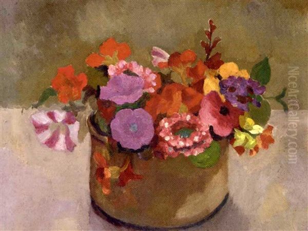 Summer Flowers Oil Painting by Roger Fry