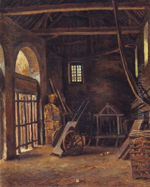 In The Barn Oil Painting by Roger Fry