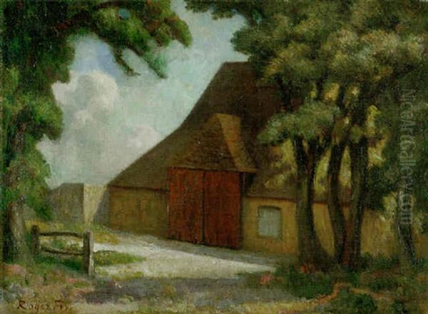 The Barn At Charleston Oil Painting by Roger Fry