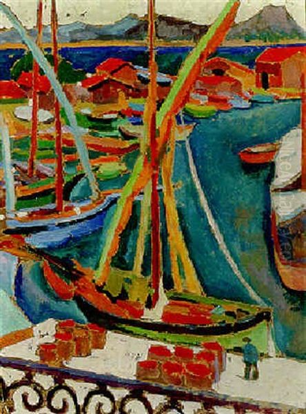 The Quay, St. Tropez by Roger Fry