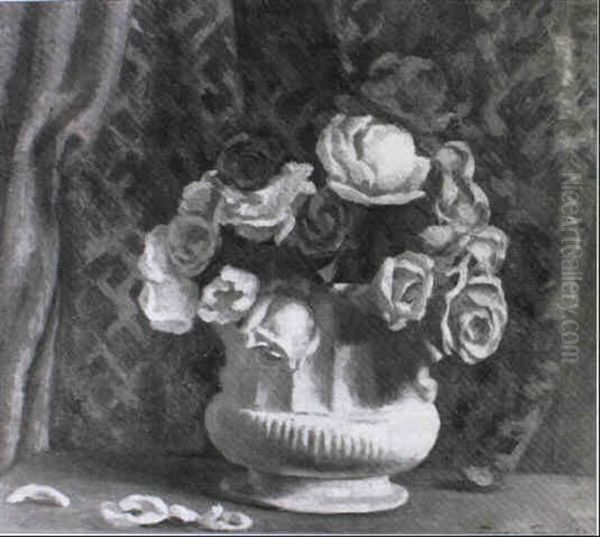 Still Life Of Roses by Roger Fry