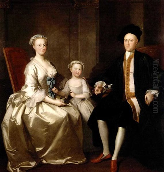 The Waldron Family Oil Painting by Thomas Frye