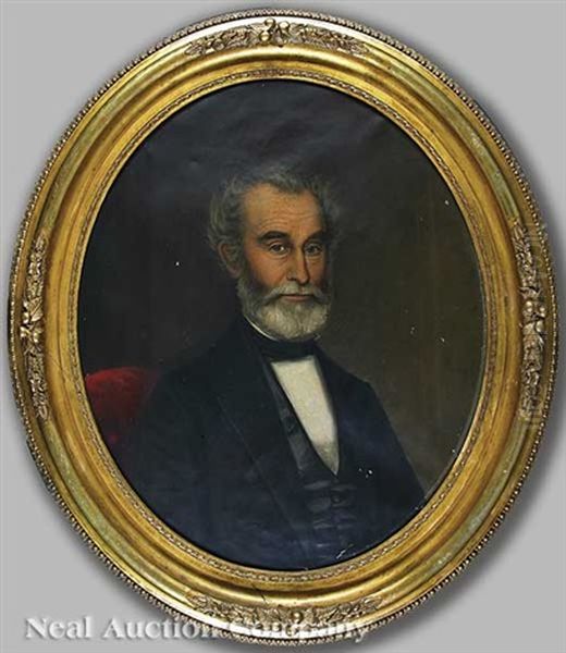 Portrait Of John Gaillard Harvey Sr. Oil Painting by William Frye