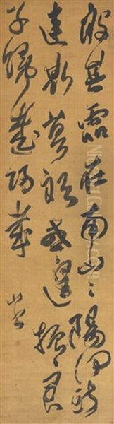 The Classic Of Poetry In Cursive Script Oil Painting by  Fu Shan