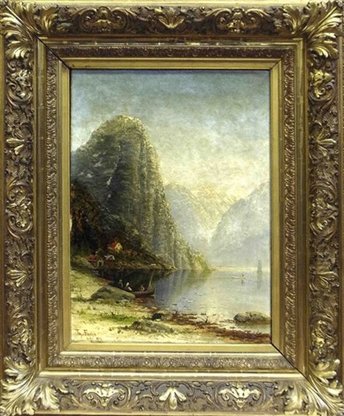 Der Sognefjord In Norwegen Oil Painting by Therese Fuchs