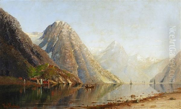 Sommertag Im Sognefjord Oil Painting by Therese Fuchs