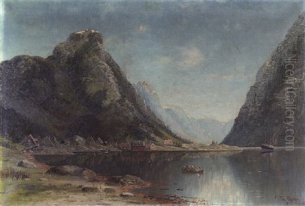 Nordfjord Oil Painting by Therese Fuchs