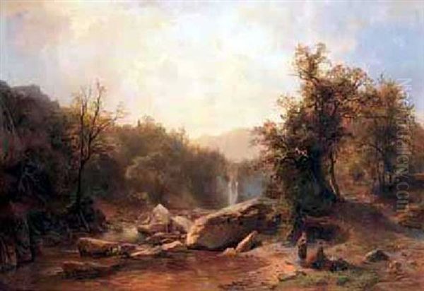 Landscape Oil Painting by Hermann Fuechsel